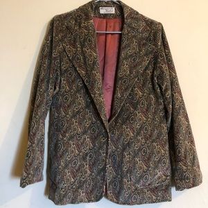 Paisley velvet blazer!